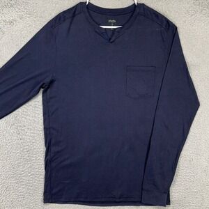 Goodman Pullover Sweatshirt Adult Medium Navy Blue Long Sleeve Pocket Casual Men